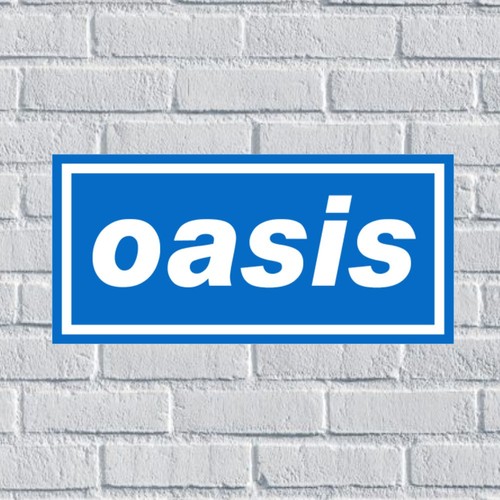 Oasis sticker band - decal, indie