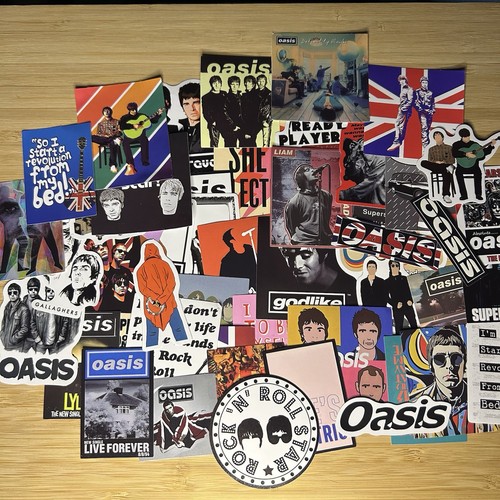 50pcs oasis band vinyl sticker - band,