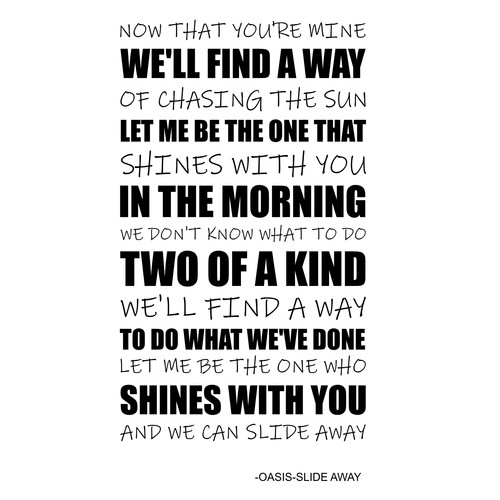 Oasis wall art stickers - wall,