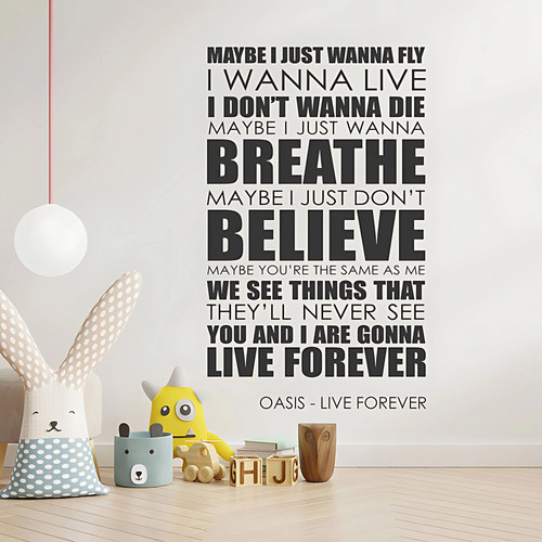 Wall sticker oasis live - wall,