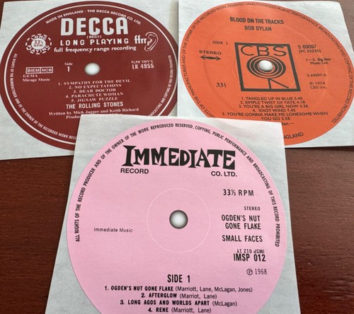 Record label vinyl - , stickers