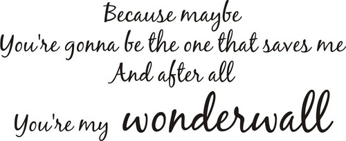 Oasis wonderwall wall art - wonderwall,