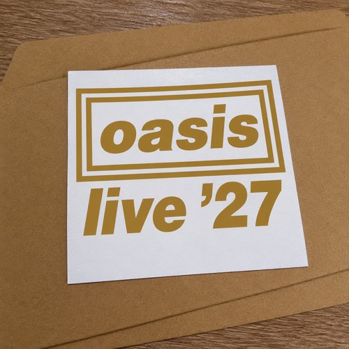 Oasis live vinyl sticker - live, ’27