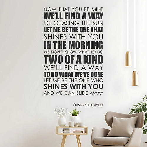 Wall sticker oasis slide away - sticker,