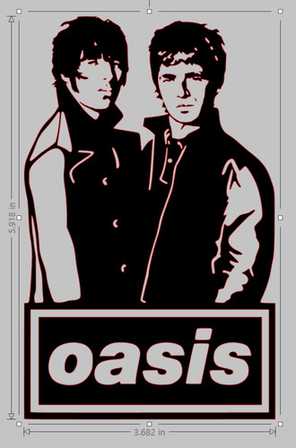 Oasis decal car sticker - decal,