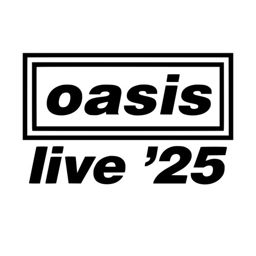 Oasis live vinyl sticker - live,