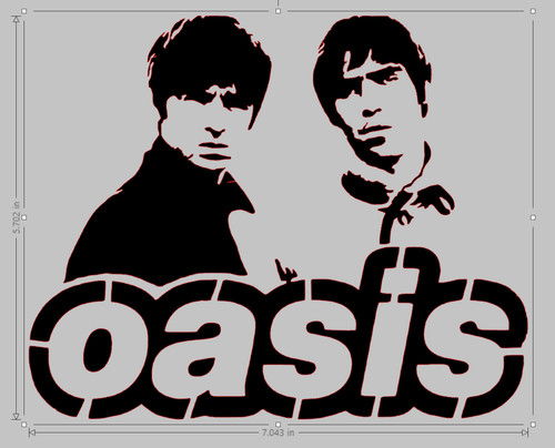 Oasis decal car sticker - decal,