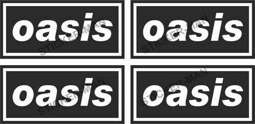 Oasis stickers laptop car - stickers,