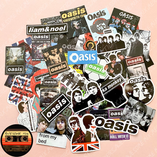 Oasis music stickers - music,